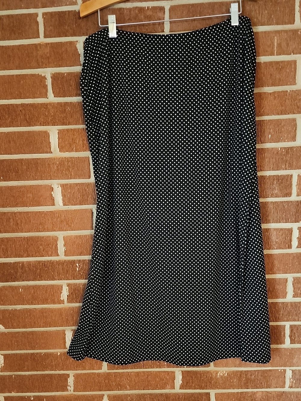 Black Polka Dot Women's Skirt - Classic A-Line